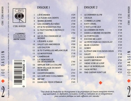 Joe Dassin - 41 Succes (2 CD, 1989)