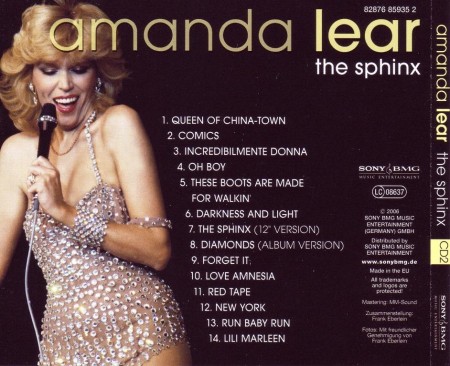 Amanda Lear - The Sphinx (The Best Of) (3 CD, 2006)