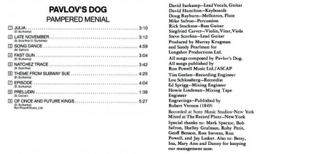 Pavlov’s Dog - Pampered Menial (1975)