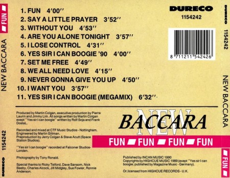 New Baccara - FUN (1990) APE