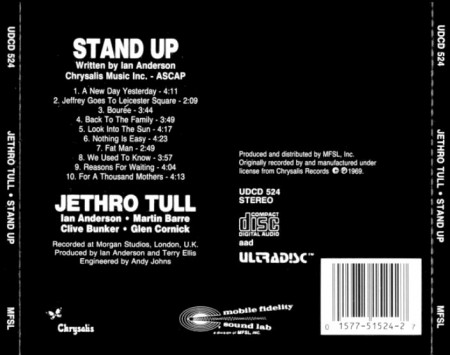 Jethro Tull - Stand Up (1969) FLAC