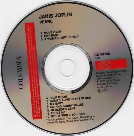 Janis Joplin - Pearl (1971/1987) APE
