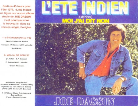 Joe Dassin - L'Ete Indien (Single, 1975)