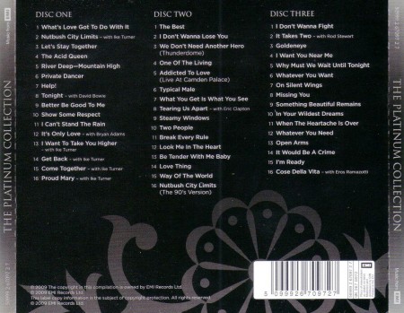 Tina Turner - The Platinum Collection (3 CD, 2009)