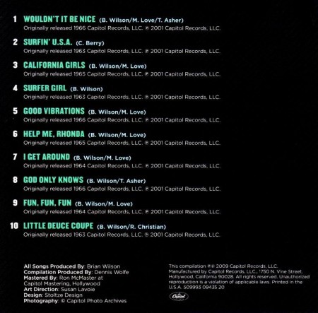 The Beach Boys - 10 Great Songs (2009) FLAC