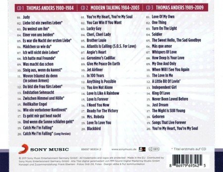 Thomas Anders Und Modern Talking - Hits & Raritaten (3 CD Boxset, 2011)