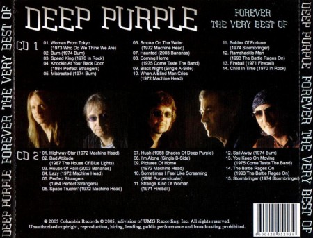 Deep Purple - Forever - The Very Best Of (2 CD, 2005)