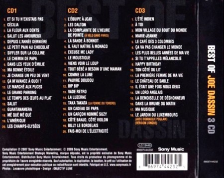 Joe Dassin - Best Of Joe Dassin (3 CD, 2009)