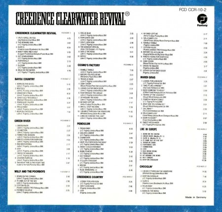 Creedence Clearwater Revival – 10 CD Box Collection (1987)