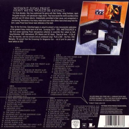 Judas Priest - Metalogy (4 CD Box Set, 2004)