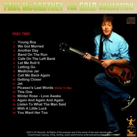 Paul McCartney - The Gold Collection. Rock Legends (Box Set 3 CD, 2012)