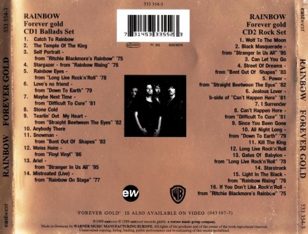 Rainbow - Forever Gold (2 CD, 1999)