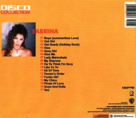 Sabrina - Disco collection [2002] MP3 / 320 kbps