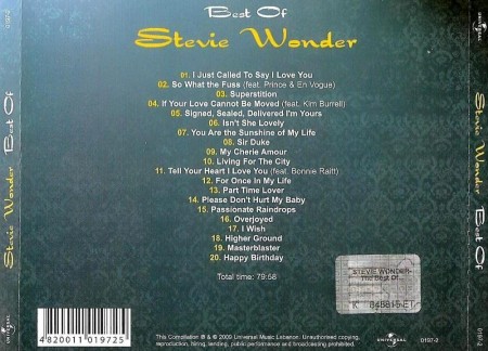Stevie Wonder - Best Of (2009) FLAC